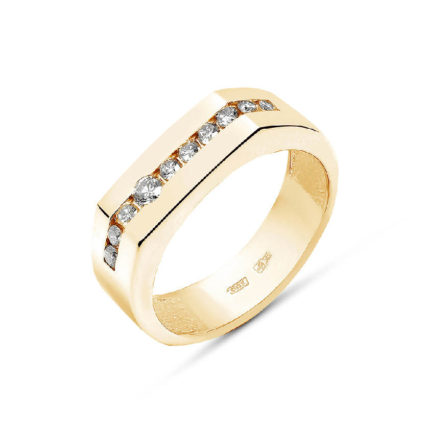 Кольцо, золото, бриллиант, К-1218-01